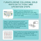Carte de détection rapide de l' or colloïdal de furazolidone fournisseur